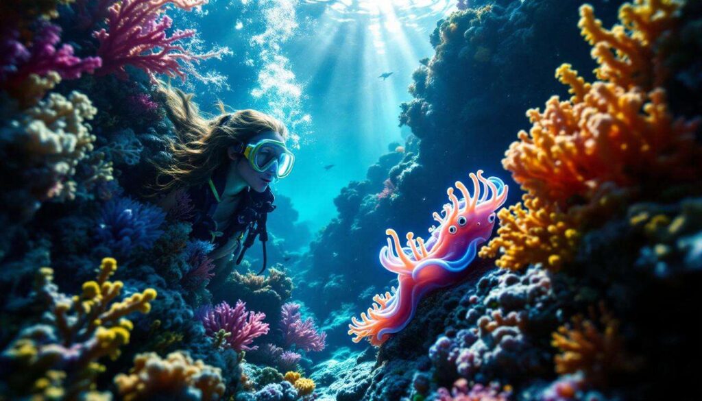 Une plongeuse découvre une étrange limace marine qui peut survivre en se nourrissant… de lumière