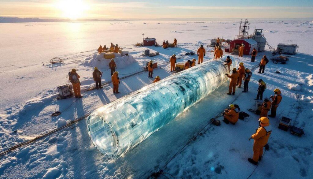 Une glace record vieille de 6 millions d'années forée en Antarctique (et il y a encore de l'air à l'intérieur)