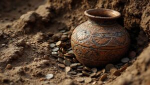 Des poteries remplies de pièces romaines vieilles de 1800 ans ont été découvertes enfouies dans le sol
