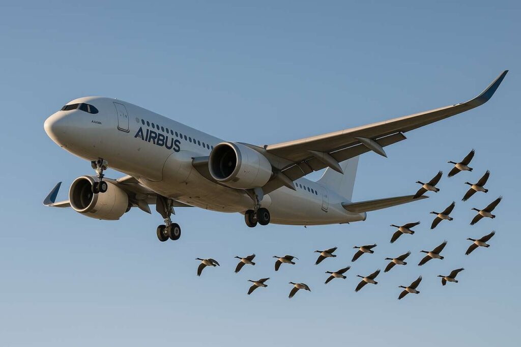 5 % d’économies de carburant” : Airbus s’inspire des oies migratrices pour réduire les émissions de CO2
