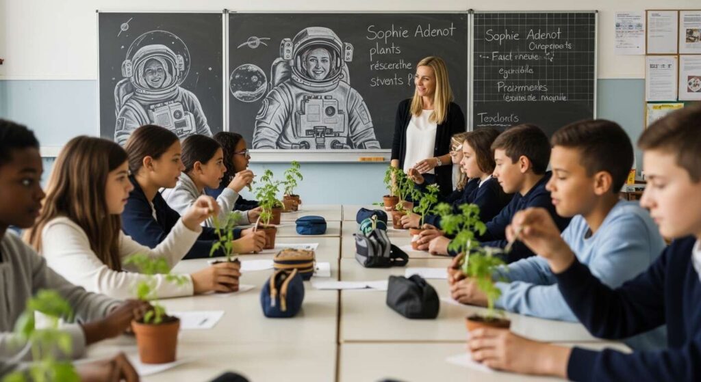 4500 classes françaises participeront à l’expérience ChlorISS : faire pousser des plantes avec Sophie Adenot