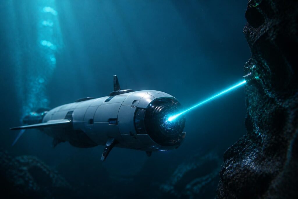 Le projet de recharge sous-marine le plus high-tech du monde propose d’utiliser cette classe particulière de laser sur les drones sous-marins : DEEP LIGHT